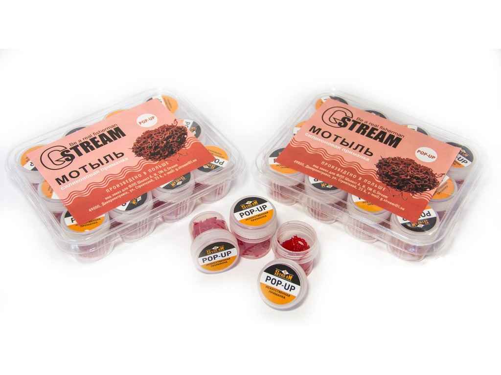 Силіконова приманка червона мотиль/мотиль TМ G.STREAM Силіконова приманка червона мотиль/мотиль TМ G.STREAM