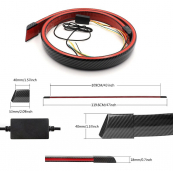Спойлер багажника Samurai 130см КАРБОНОВЫЙ с LED стоп сигналом и поворотами, бегущими (4 188). Изображение №2 Спойлер багажника Samurai 130см КАРБОНОВЫЙ с LED стоп сигналом и поворотами, бегущими (4 188). Изображение №2
