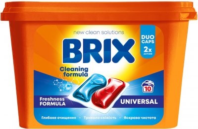 Капсулы для стирки BRIX Universal 10 штук в упаковке Капсулы для стирки BRIX Universal 10 штук в упаковке