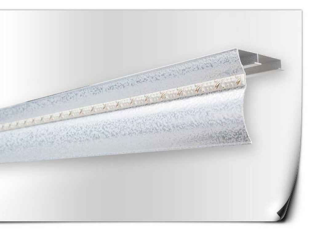 Карниз алюмінієвий 2-рядний пофарб з молдинг. МАКС Антич срібл 1,5м ТМКАРДИНАЛ Карниз алюмінієвий 2-рядний пофарб з молдинг. МАКС Антич срібл 1,5м ТМКАРДИНАЛ