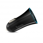 АЗП 12/24V 2USB 2.4А Hoco UC204 L=5cm Black (LED кільце). Изображение №3 АЗП 12/24V 2USB 2.4А Hoco UC204 L=5cm Black (LED кільце). Изображение №3