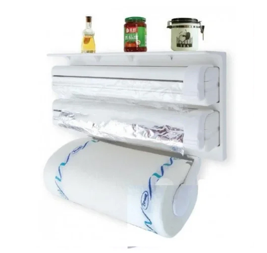 Диспенсер для паперових рушників, харчової плівки та фольги Triple Paper NJ-121 Диспенсер для паперових рушників, харчової плівки та фольги Triple Paper NJ-121