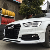 Молдинг на передній бампер Губа SAMURAI Carbon 250х5см 3М скотч (тип1). Зображення №3