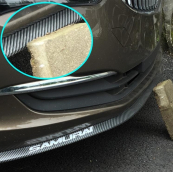 Молдинг на передній бампер Губа SAMURAI Carbon 250х5см 3М скотч (тип1). Зображення №4