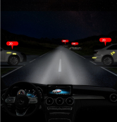 Наклейка відбивач катафот 16шт люмінесцентна на дверні ручки автомобіля Червона. Зображення №3