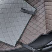 Накидки сидінь "Шкіро-замінник Коричневий" Коричневі Ромби Передки (1+1) "АвтоКомфорт". Изображение №3