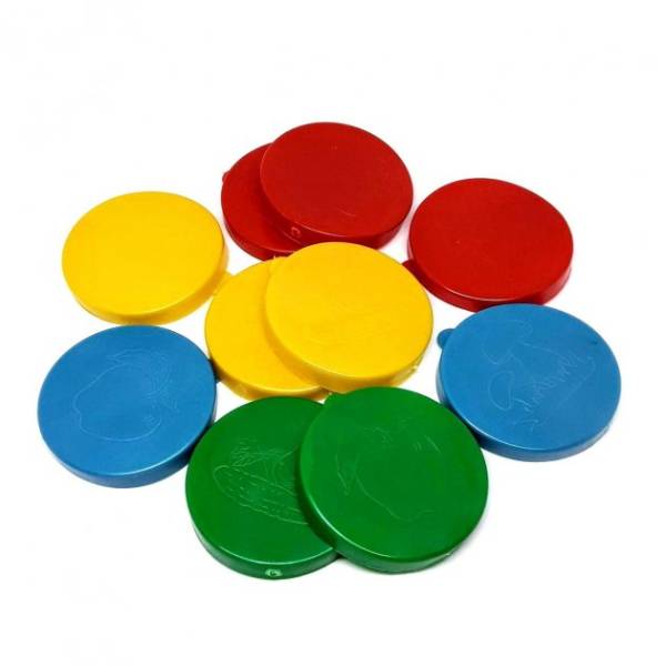 Кришка капронова Господар 2-й гатунок кольорова Овочі, гладка ILINA Кришка капронова Господар 2-й гатунок кольорова Овочі, гладка ILINA