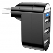 USB HUB Borofon DH3 (Чорний). Изображение №3
