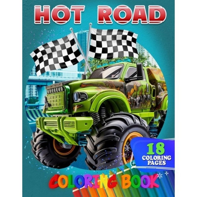 Розмальовка для дітей Hot Road А05122411 формат А4 Розмальовка для дітей Hot Road А05122411 формат А4