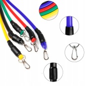 Набір еспандерів трубчастих силових "Power Strength Tube" NE-PW-5 5 шт. Зображення №2 Набір еспандерів трубчастих силових "Power Strength Tube" NE-PW-5 5 шт. Зображення №2