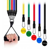 Набір еспандерів трубчастих силових Power Strength Tube NE-PW-4, 5 шт. Зображення №2