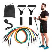 Набір еспандерів трубчастих силових Power Strength Tube NE-PW-4, 5 шт. Зображення №3