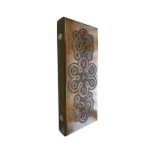 Нарды деревянные ручной работы Backgammon 1 NR - 5244, 32 фишки двух цветов. Изображение №3