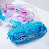 Окуляри для плавання дитячі/підліткові Swim Goggles NE-PL-600-B, сині. Зображення №2