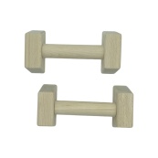 Паралетси, упори для віджимання дерев'яні Wood Gym Push Up NE-WD-20 з бука 20 см 2 шт. Зображення №3