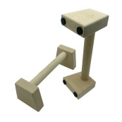 Паралетси, упори для віджимання дерев'яні Wood Gym Push Up NE-WD-40 з бука 40 см 2 шт. Зображення №6