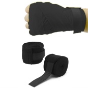 Боксерські бинти Hard NE-BOX-N1BK 3 метри, нейлонові, чорні. Зображення №2 Боксерські бинти Hard NE-BOX-N1BK 3 метри, нейлонові, чорні. Зображення №2