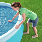 Теплозберігаюче покриття (солярна плівка) для басейну Intex 28013 діаметр 448 см. Зображення №7 Теплозберігаюче покриття (солярна плівка) для басейну Intex 28013 діаметр 448 см. Зображення №7