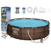 Басейн каркасний 56709 фільтр-насос, сходи, в коробці. Зображення №2