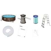 Басейн каркасний 56709 фільтр-насос, сходи, в коробці. Зображення №3