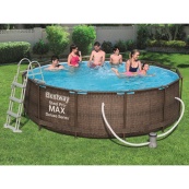 Басейн каркасний 56709 фільтр-насос, сходи, в коробці. Зображення №5