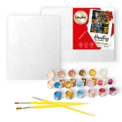 Картина за номерами "Пелюсткова гармонія" Ідейка KHO8506 40х50 см, з фарбами металік. Зображення №2 Картина за номерами "Пелюсткова гармонія" Ідейка KHO8506 40х50 см, з фарбами металік. Зображення №2