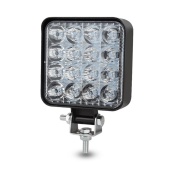 Фара-LED Квадрат 18W 80*80*20мм (1.1W*16) 10-30V Ближнє/Flood (MINI 48W). Изображение №2
