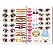 Детская книжка с наклейками студия красоты "Make up accesories" РМ-76-01. Изображение №2