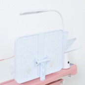 Дитяча Парта M 5068-8-2 зі стільцем, рожевий, підставка для книги. Зображення №7