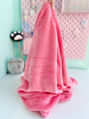 Дитяча м'яка іграшка "Кішечка" L1128(Pink) іграшка з пледом, розмір 40 см. Зображення №5