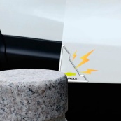Плівка захисна для дверних КУТІВ Chevrolet силіконова прозора (4шт). Изображение №2
