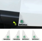 Плівка захисна для дверних КУТІВ Skoda силіконова прозора (4шт). Зображення №2