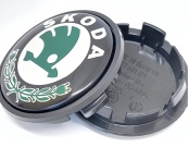 Ковпачки на титани "Skoda" (65/56мм) Старого зразка 3B7601171. Изображение №2
