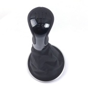 Ручка КПП с чехлом Skoda Fabia II (06-10) Black/пластик (R5 Speed) №29. Изображение №2