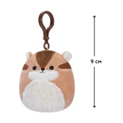 Мягкая игрушка на клипсе Бурундук Мельзи SQUISHMALLOWS SQCP00148, 9 см. Изображение №2