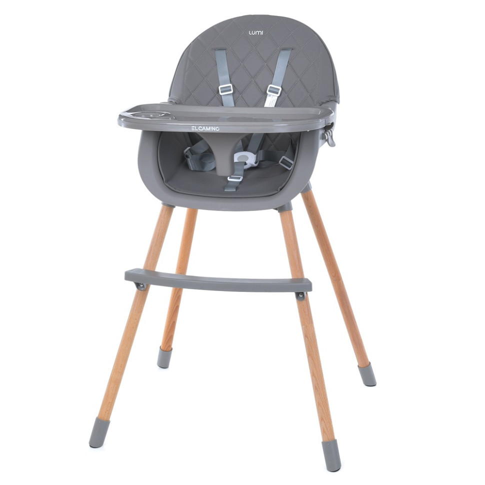Стільчик для годування LUMI ME 1111 Gray екошкіра Стільчик для годування LUMI ME 1111 Gray екошкіра