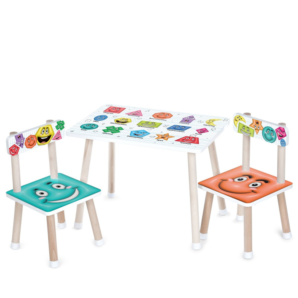 Детский Столик M 501-4 столешница 60 х 40 см, 2 стульчика Детский Столик M 501-4 столешница 60 х 40 см, 2 стульчика