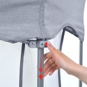 Детский манеж SWIFT 6 ME 1195 Gray 145х117х74 см. Изображение №6