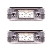 Габарит - білий - 115х40мм - 12/24V Led 9 діодів TH-930 (2шт). Зображення №2
