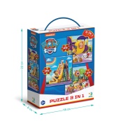 Дитячий пазл Ігровий майданчик Paw Patrol 200578, 3 в 1. Зображення №4