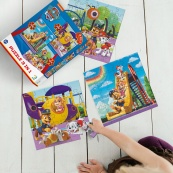Дитячий пазл Ігровий майданчик Paw Patrol 200578, 3 в 1. Зображення №8
