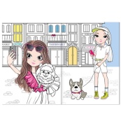Дитяча розмальовка "Girls&Pets" РМ-88-02 серія "Dream & Style". Зображення №2