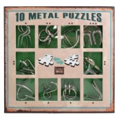 Набір головоломок Metall Puzzles green Eureka 3D Puzzle 473357, 10 головоломок. Зображення №3
