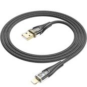 Кабель USB для Iphone HOCO U121 27W 1.2m Чорний. Зображення №2