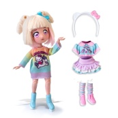 Детская кукла "Стильная Конфетка-единорог" 4SF Manga Dolls HKTF2000 серии "Hello Kitty". Изображение №2