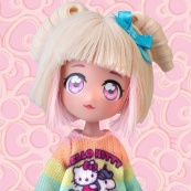 Детская кукла "Стильная Конфетка-единорог" 4SF Manga Dolls HKTF2000 серии "Hello Kitty". Изображение №5