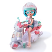 Детская кукла "Красавица пинк на скутере" 4SF Manga Dolls HKTF3000 серии "Hello Kitty". Изображение №2