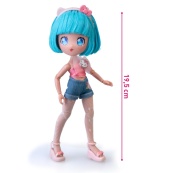 Детская кукла "Красавица пинк на скутере" 4SF Manga Dolls HKTF3000 серии "Hello Kitty". Изображение №5