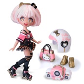 Детская кукла "Золотая Роллер Дива" 4SF Manga Dolls HKTF1000 серии "Hello Kitty". Изображение №2