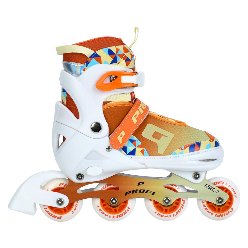 Детские раздвижные ролики A4156-L-OR, размер 39-42 Детские раздвижные ролики A4156-L-OR, размер 39-42